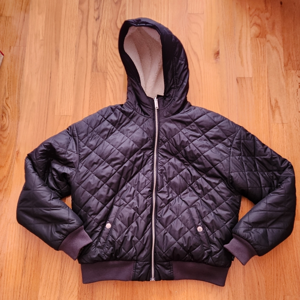 Hollister Reversable sherpa bomber jacket